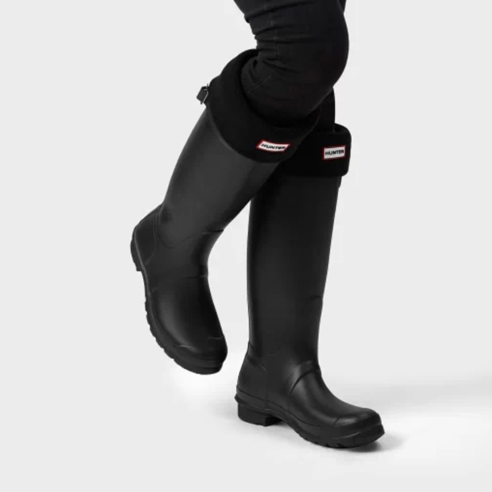 Hunter Black Tall Rain Boots